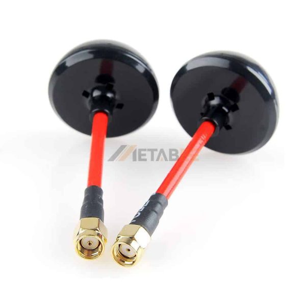 Black UFO Type RP SMA Male FPV Antenna (5)