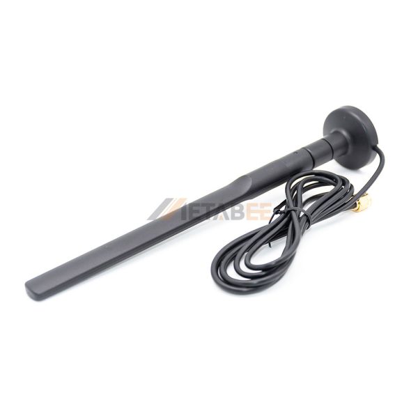 Flat Rubber Duck SMA Antenna with Magnetic Base (1)