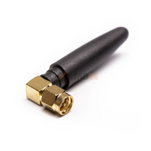 2.4 GHz Little Pepper Rubber Duck WiFi Antenna with SMA Male Connector - Right Angle