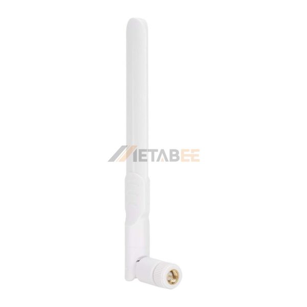 8dBi Rubber Duck Dual Band WiFi Antenna with SMA Connector 06 - White