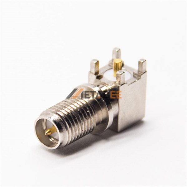 RP SMA Right Angle Female Connector for PCB 01