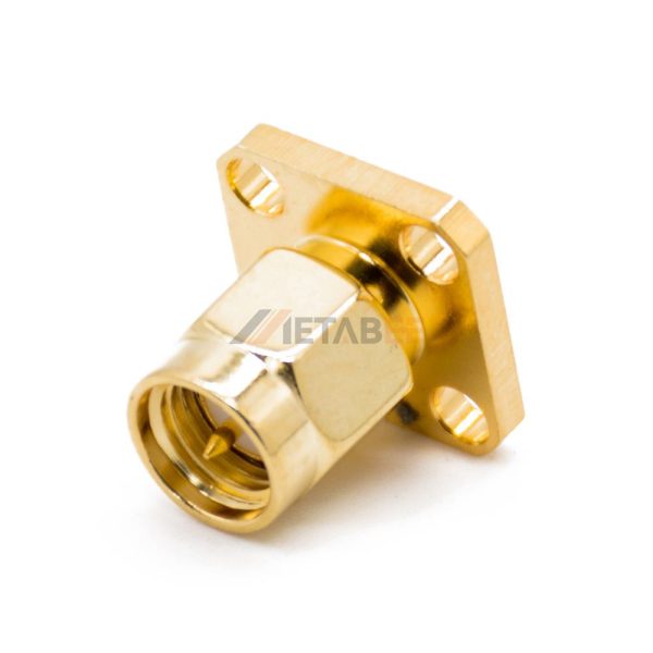 SMA Male 4 Hole Flange Connector 04