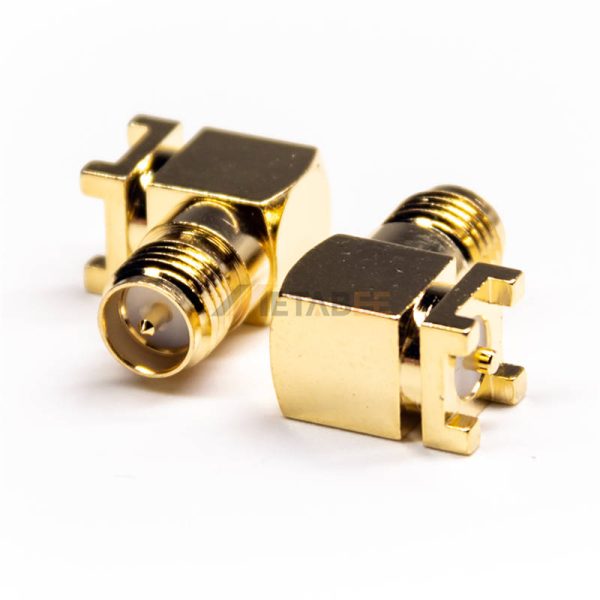 Right Angle Surface Mount Type SMT Reverse SMA Female Connector 01