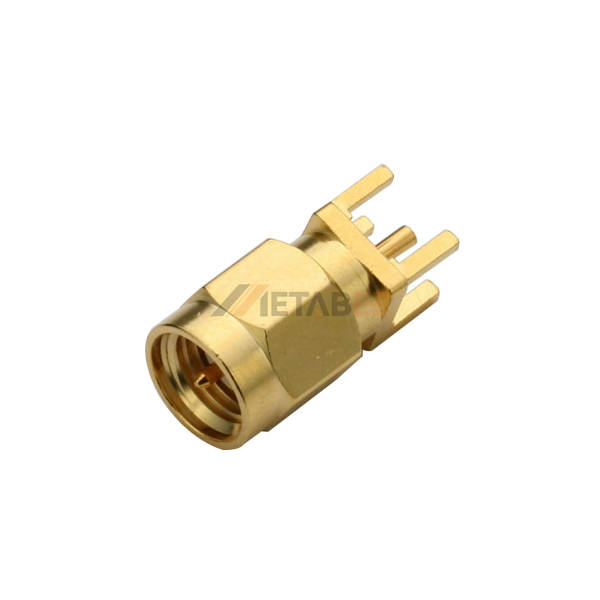SMA Male PCB Through Hole Panel Mount Connector 01