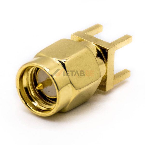 SMA Male PCB Through Hole Panel Mount Connector 02