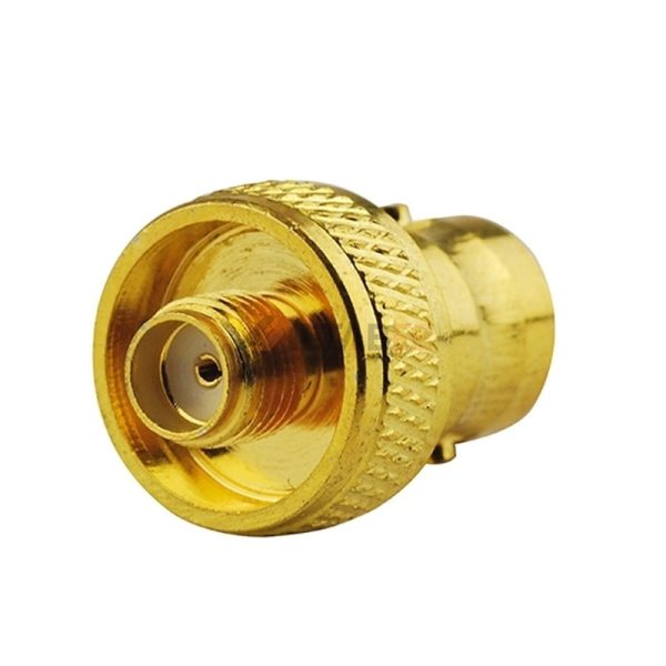 RF Coaxial Adapter, BNC Female to SMA Female Connector, Straight, 50 Ohm