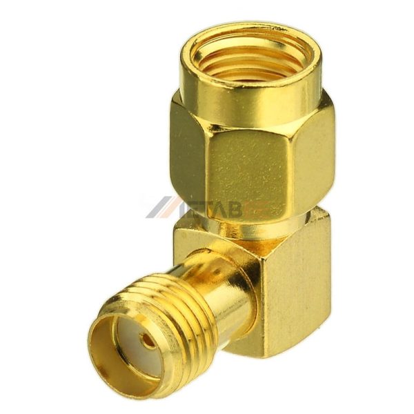Right Angle SMA Female to RP-SMA Male Adapter