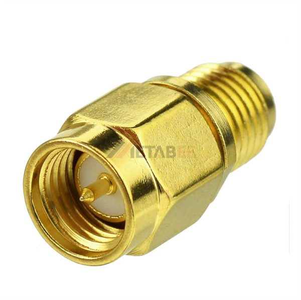 Straight SMA Male to RP SMA Female Adapter 50 Ohm