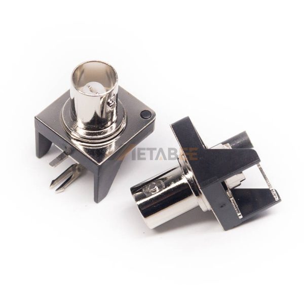 90 Degree BNC Female Connector Through Hole Mount for PCB 50 Ohm 01