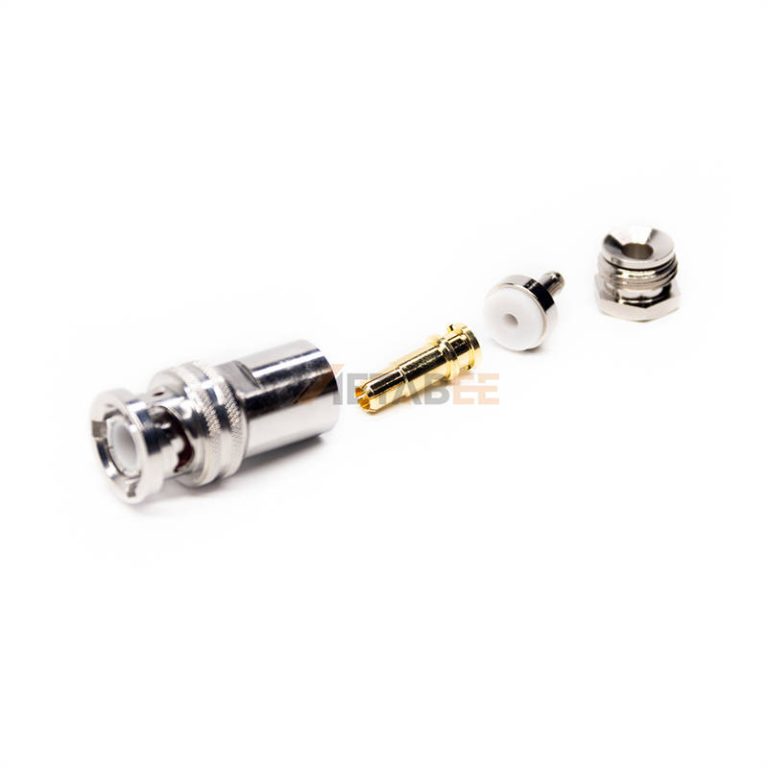 BNC Plug Connector Clamp Type Attachment for Cable 50 Ohm - MetabeeAI