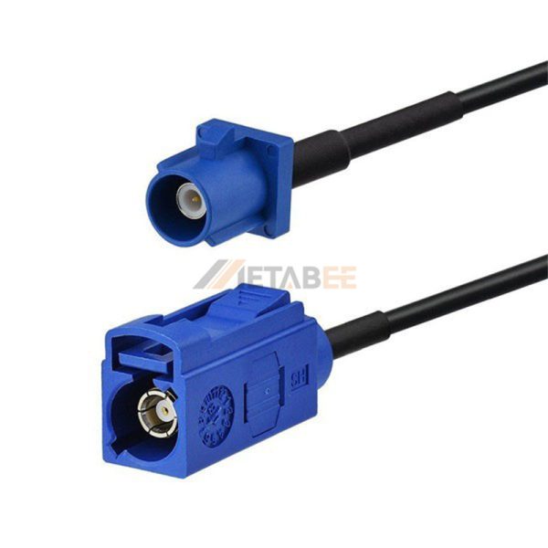 Blue Fakra C Male to Female Automotive Extension Cable with 1m RG174 Coax 01