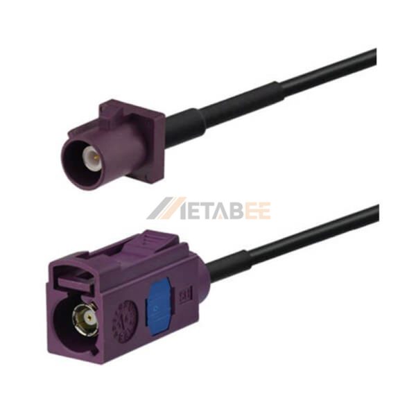 Customizable Fakra D Male to Female Cable Assembly Using RG174 Coax 01