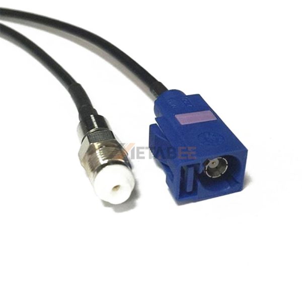 Fakra C Female to FME Female Adapter Cable Using RG178 Coax 01