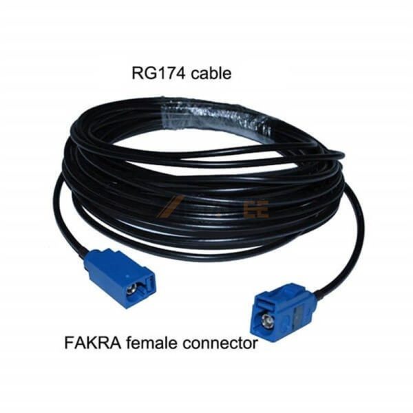 Fakra C Female to Fakra C Female Automotive Extension Cable with 1m RG174 Coax 01