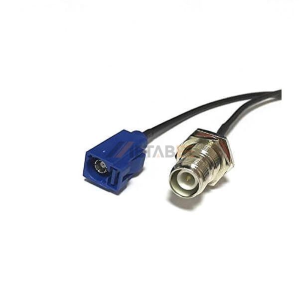 Fakra C Female to RP TNC Female Cable Assembly Using RG174 Coax