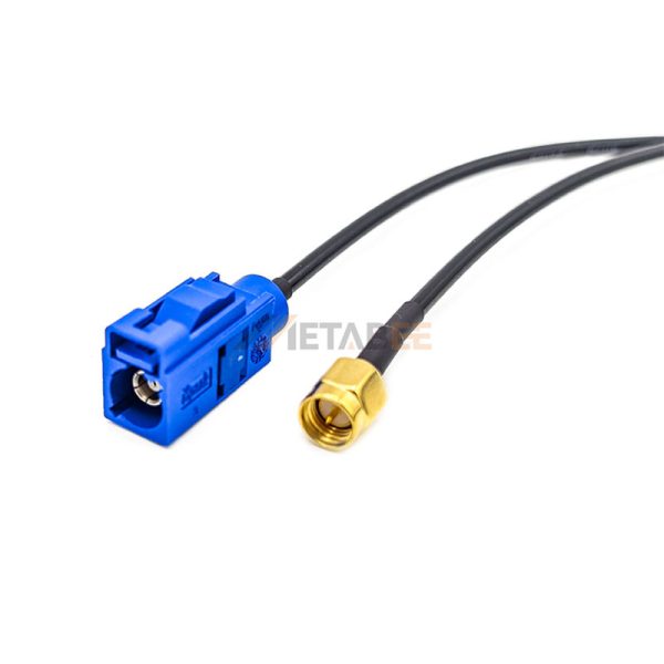 Fakra C Female to SMA Male Cable Assembly Using RG174 Coax 01
