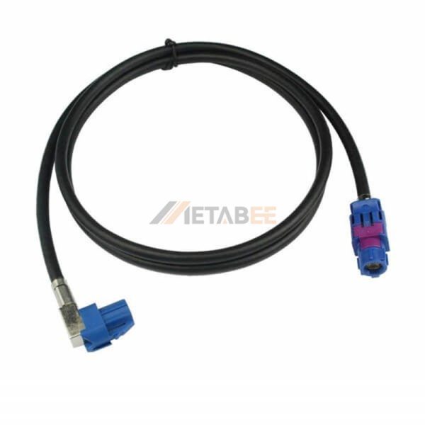 Fakra C Male to Right Angle Fakra C Male Cable Assembly with 1.2m Dacar 535 Cable 01