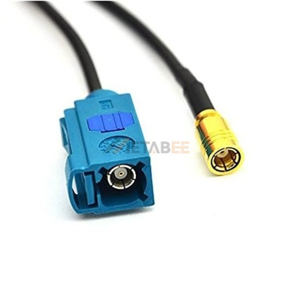 Fakra Z Female to SMB Male Adapter Cable Using RG174 Coax