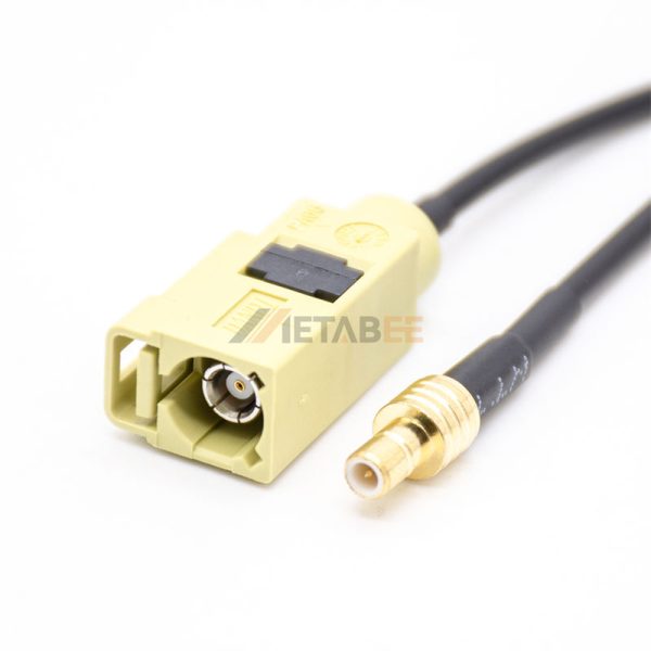 SMB Female to Fakra K Female Cable Assembly Using RG174 Coax 01