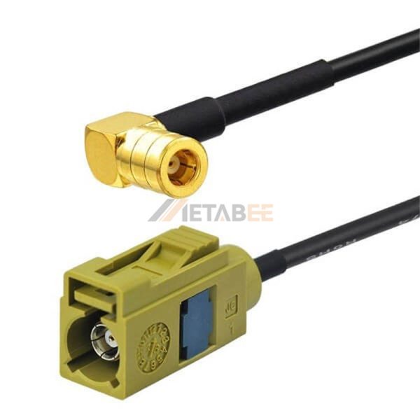 SMB Male to Fakra K Female Adapter Cable Using RG174 Coax