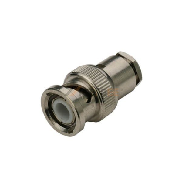 Straight BNC Male Clamp Connector for UT085 Coax 50 Ohm