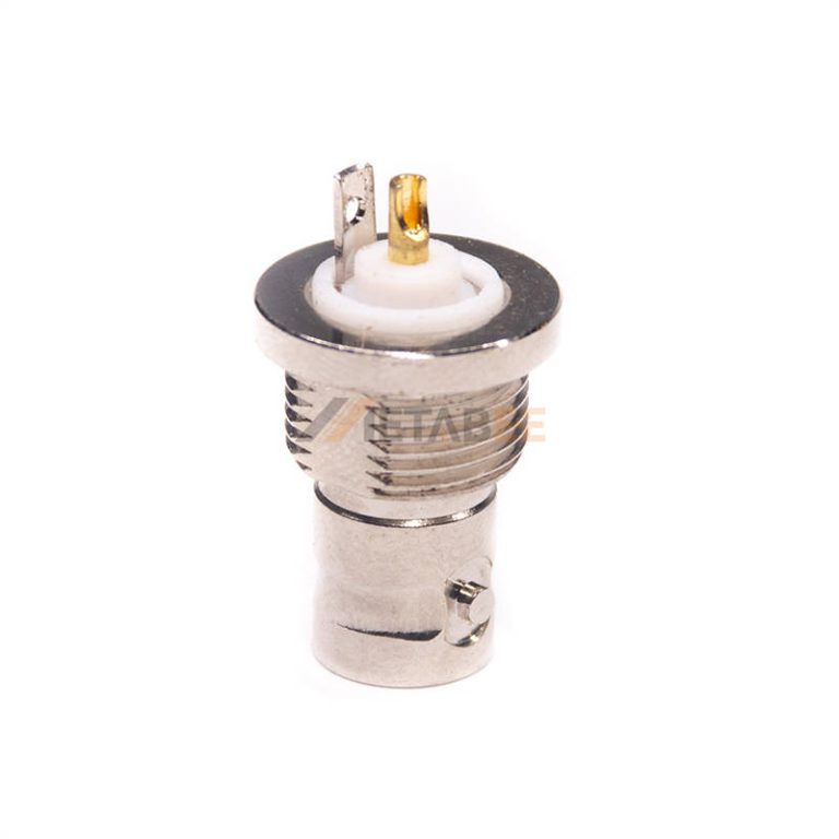 50 Ohm BNC Female Bulkhead Connector Solder Attachment - MetabeeAI