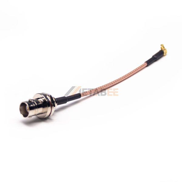 BNC Female to Right Angle MMCX Male Cable Using RG316 Coax 01