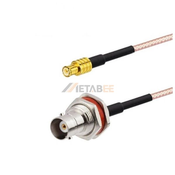 MCX Male to Bulkhead BNC Female Cable Assembly Using RG316 Coax