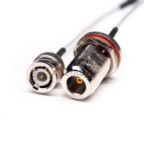Watreproof BNC Male to Bulkhead N Female Cable Using RG316 Coax 01