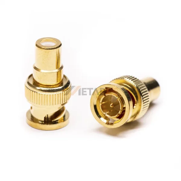 BNC Male to RCA Female Adapter Gold Plated 75 Ohm 01