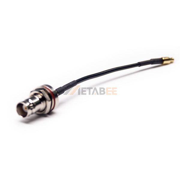 MCX Male to Bulkhead BNC Female Adapter Cable Using RG174 Coax 01