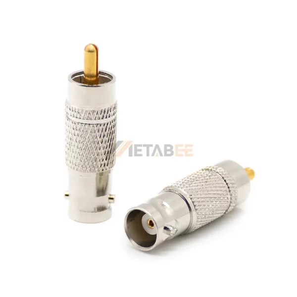 thumbnail image 2 of Cmple 5-Pack RCA Female To BNC Male Connector Adapters – Gold Plated 2 of 6
