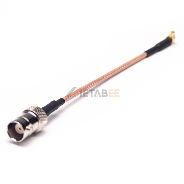 Right Angle MMCX Male to BNC Female Cable Using RG316 Coax 01