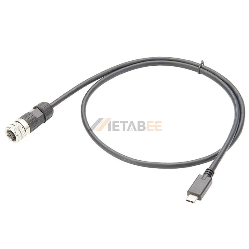 HangTon Sensor Actuator M12 A Coded 4 Pin Male Female Shield Cable