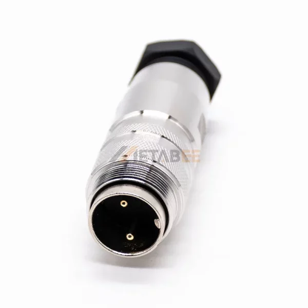 M16 2 Pin Male Field Wireable Connector Shielded 01