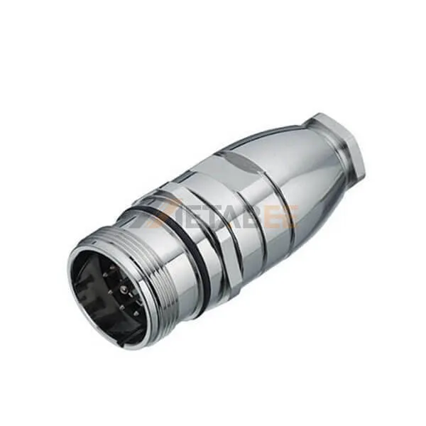 M23 16 Pin Male Straight Field Wireable Connector