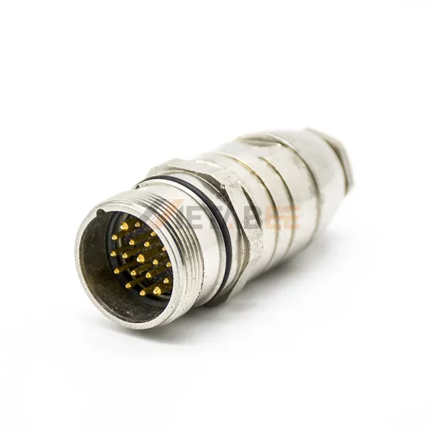 M23 19 Pin Male Straight Field Wireable Circular Connector (1)