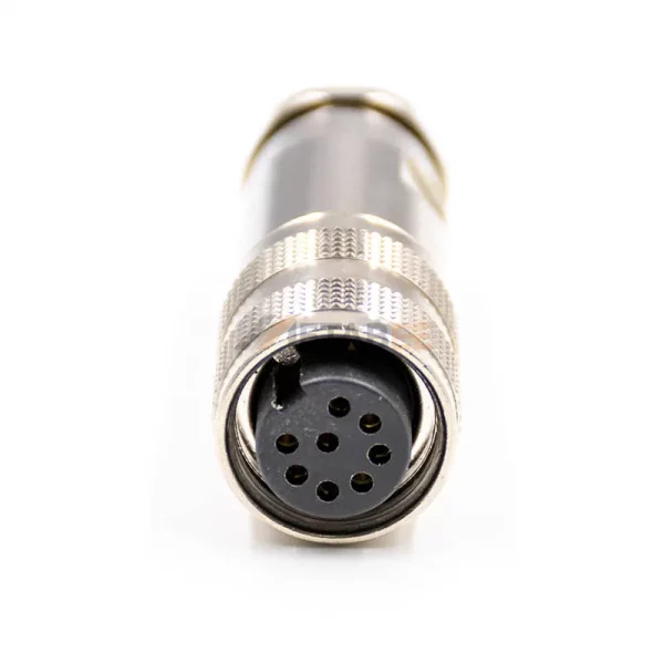 Straight M16 8 Pin Female Field Wireable Connector 01