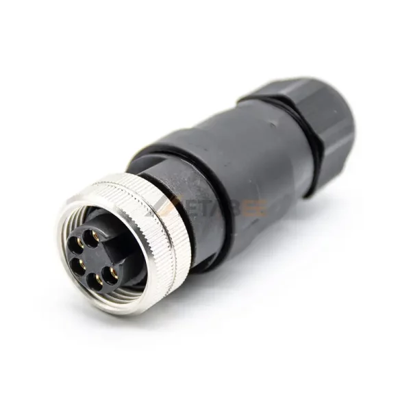 7 8“ 5 Pin Female Field Wireable Connector for Unshielded, IP67 01
