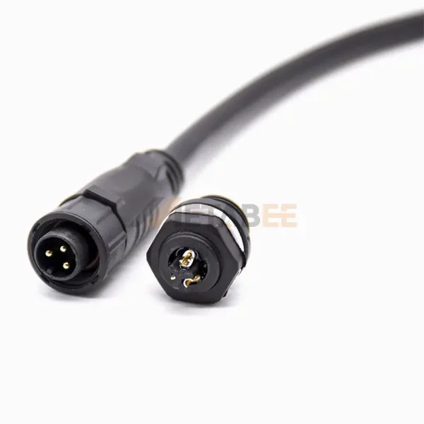M12 3 Pin Male to Pigtail Molded Cable Assembly 01