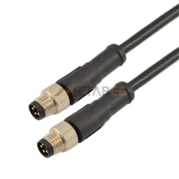 5 Pin B Coded M8 to M8 Straight Extension Cable,