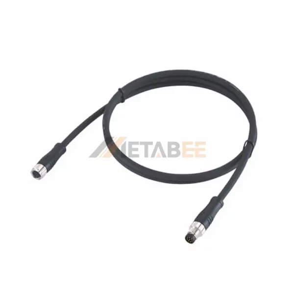 High Quality M8 8 Pin A Coded Male to Female Cable. Cable Type, 1m