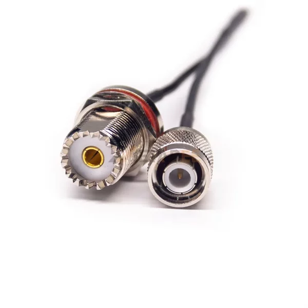 TNC Male to UHF Female SO239 Cable Assembly Using RG174 Coax 01