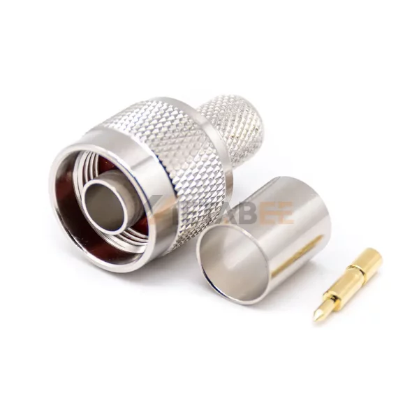 50 Ohm N Male Connector Crimp Attachment for Cable 01