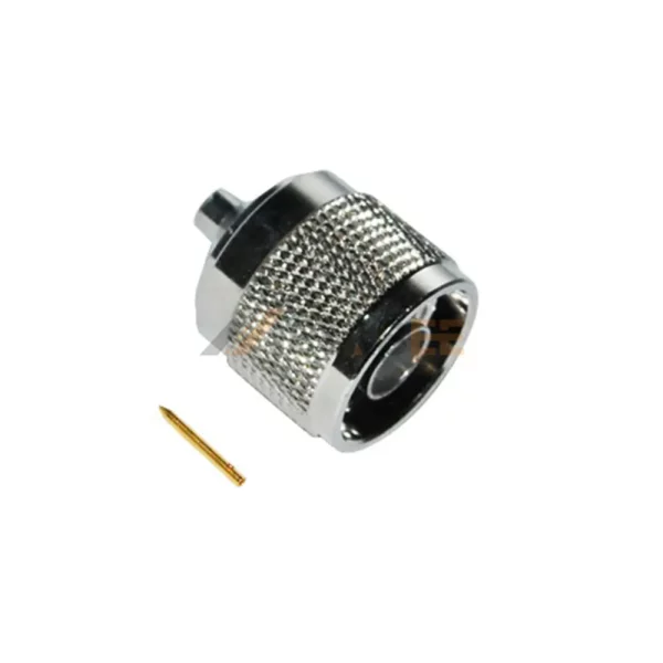 N Type Male Solder Connector for Cable, 50 Ohm