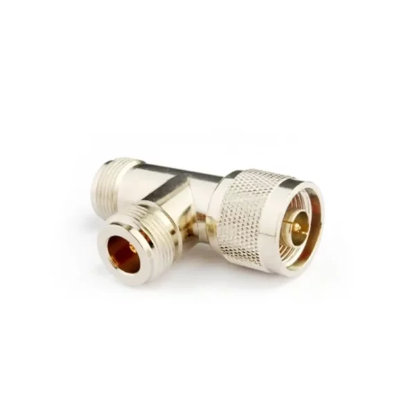 N Type T Connector, Female to 2x Male