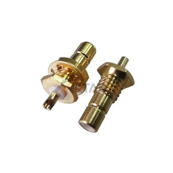 Bulkhead SMB Female Connector, Solder, 50 Ohm