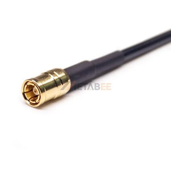 Right Angle MCX Male to SMB Female Cable Assembly Using RG174 01