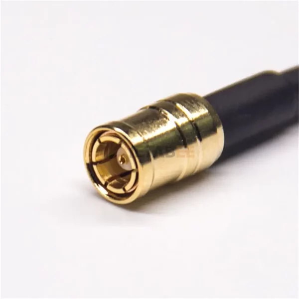 Right Angle MCX Male to SMB Male Cable Assembly Using RG174 01