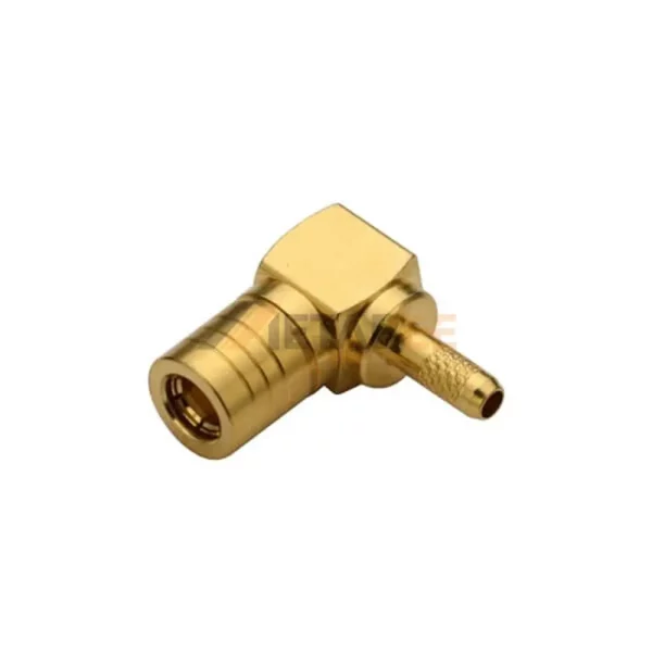 Right Angle SMB Male Crimp Connector for RG174